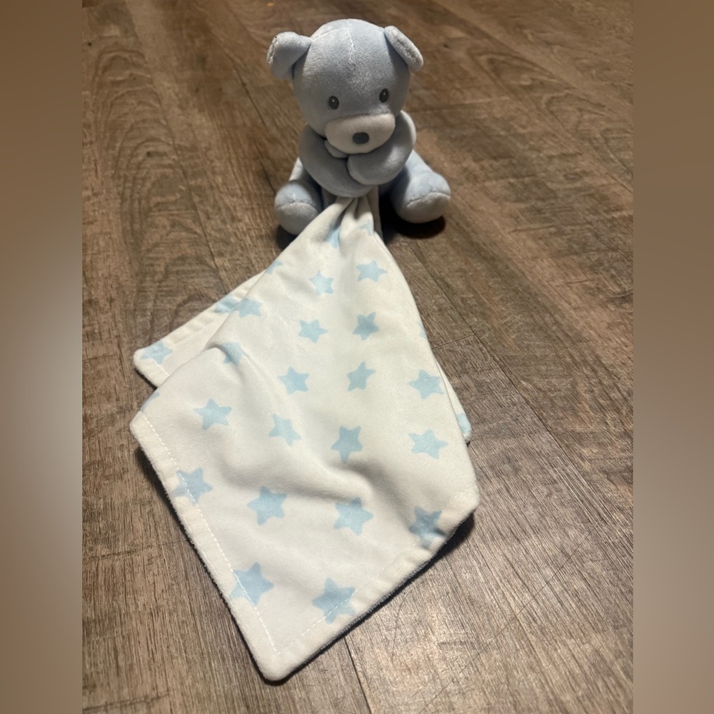 Rene Rofe Blue Star Baby Comfort Lovey security Blanket